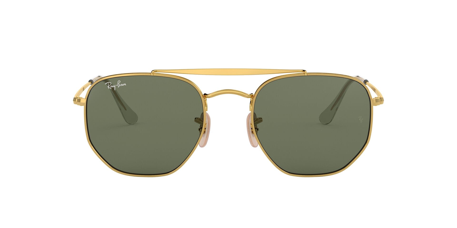 Rayban 0RB3648 Sunglass Gold Unisex Full Metal Sunglass — Gold frame — view 2