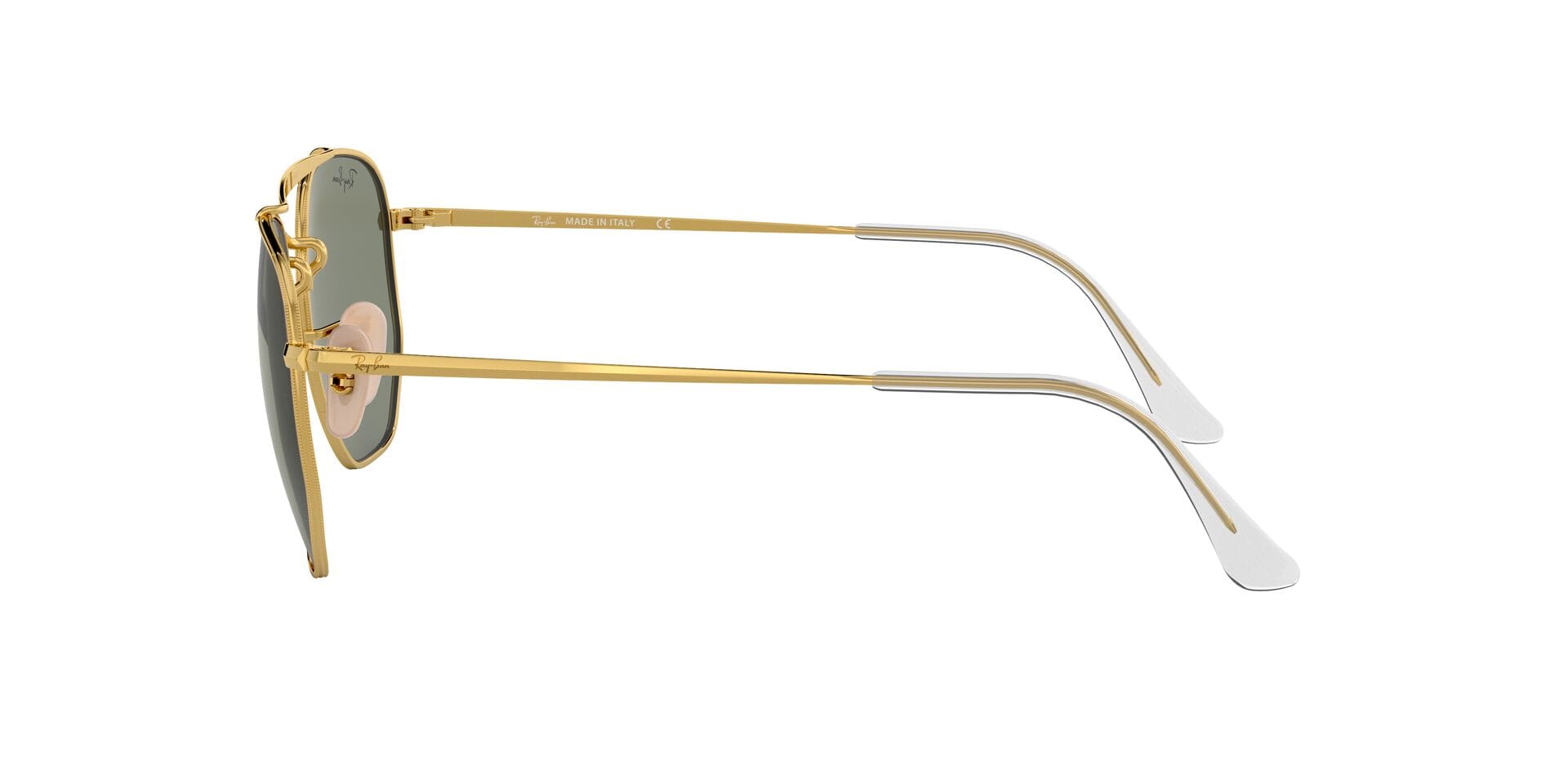 Rayban 0RB3648 Sunglass Gold Unisex Full Metal Sunglass — Gold frame — view 3