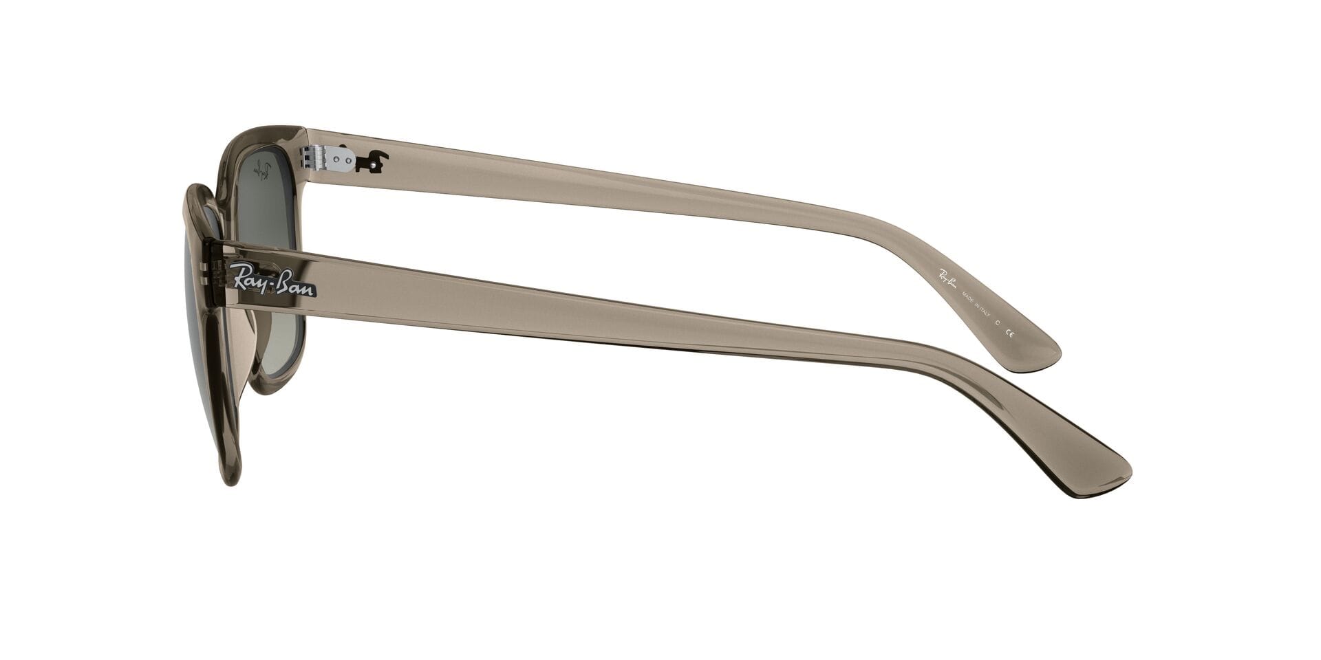 Rayban 0RB4323 Sunglass Transparent Grey Unisex Full Shell Sunglass — Transparent Grey frame — view 3