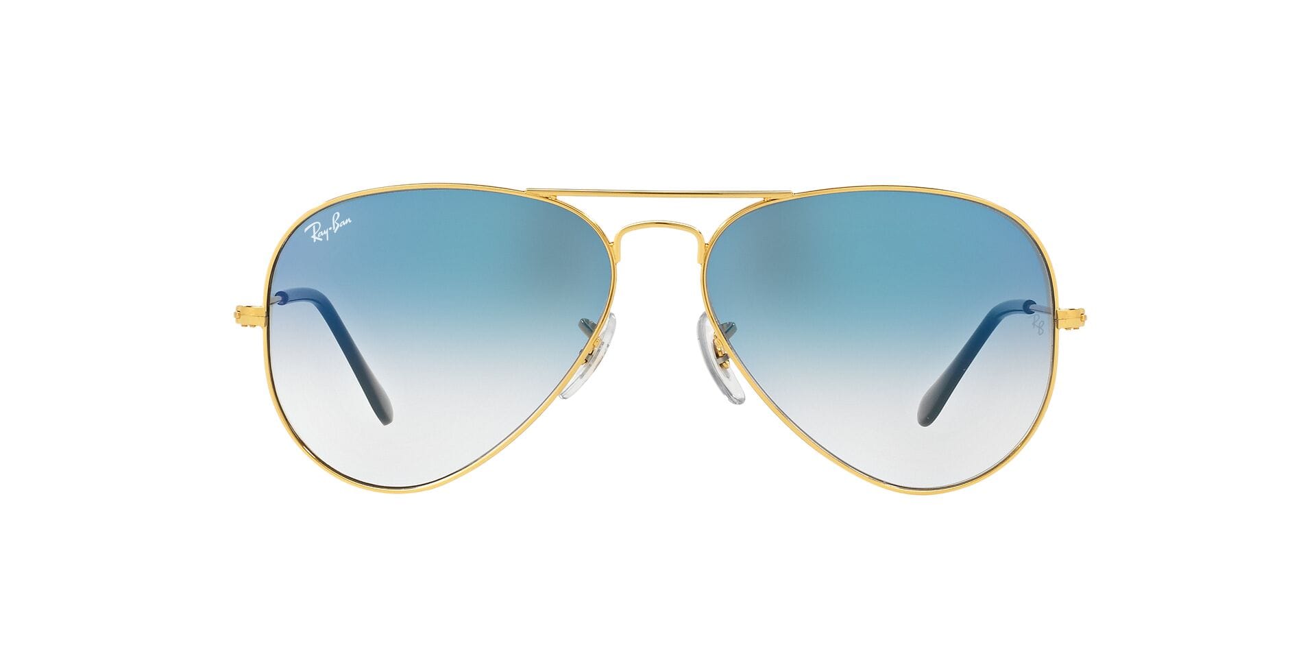 Rayban 0RB3025 Sunglass Gold Unisex Full Metal Sunglass — Gold frame — view 2