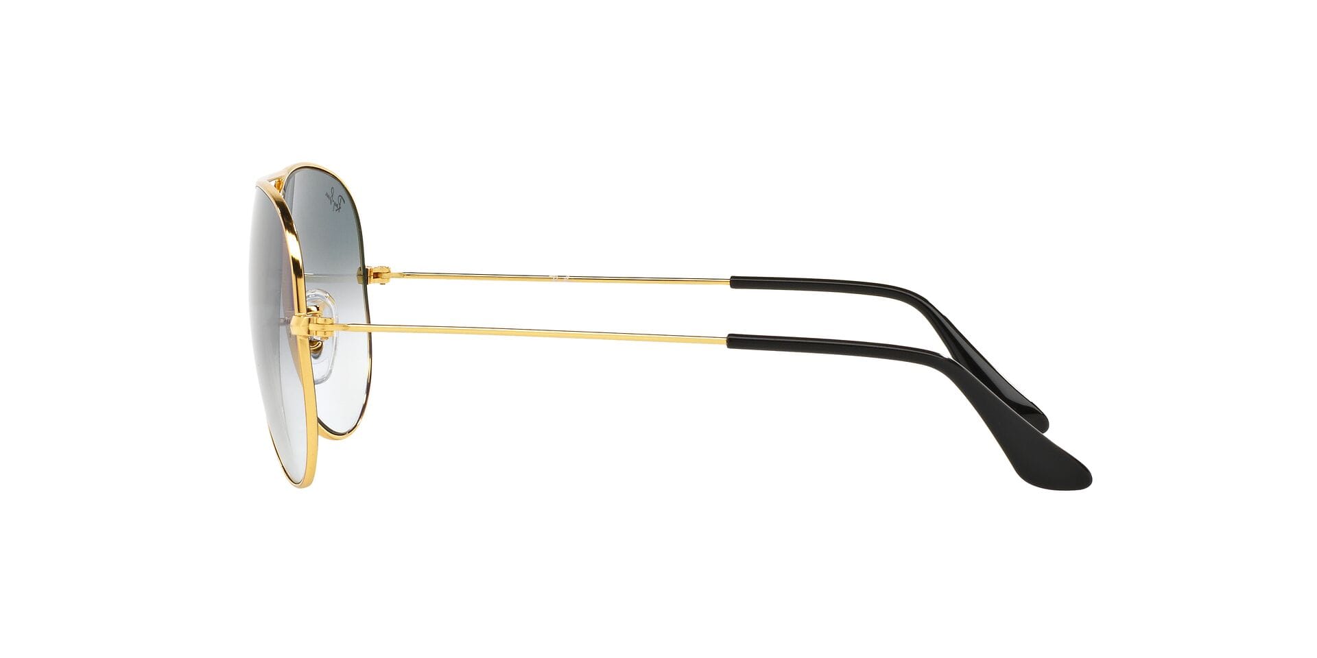 Rayban 0RB3025 Sunglass Gold Unisex Full Metal Sunglass — Gold frame — view 3