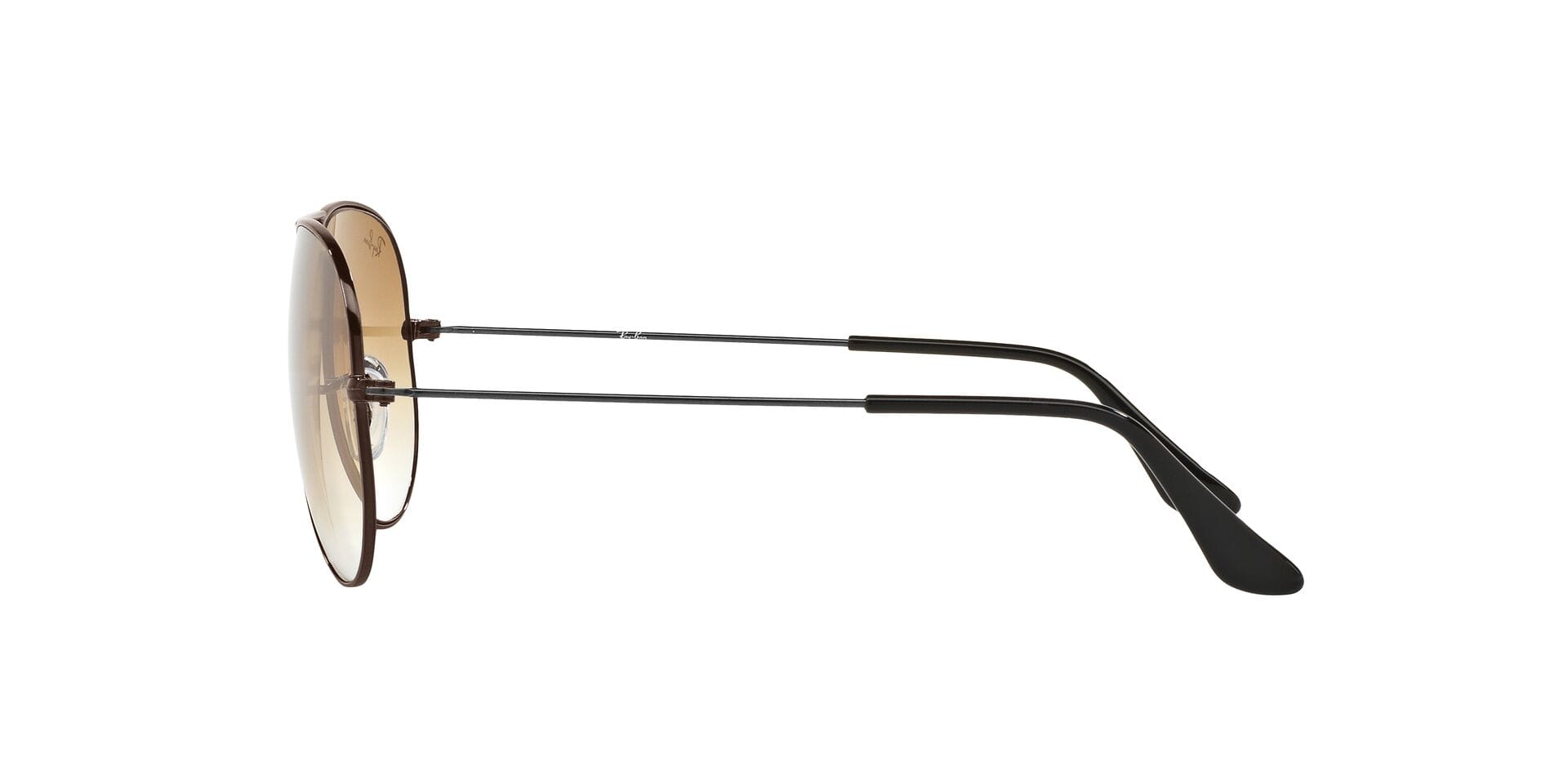 Rayban 0RB3025 Sunglass Brown Unisex Full Metal Sunglass — Brown frame — view 3