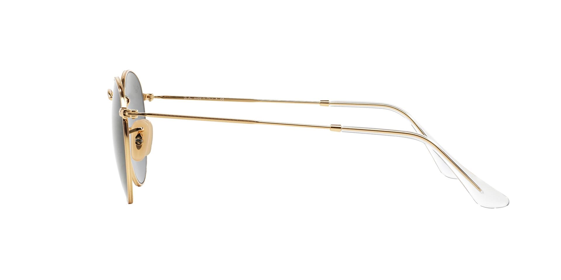 Rayban 0RB3447 Sunglass Gold Male Full Metal Sunglass — Gold frame — view 3
