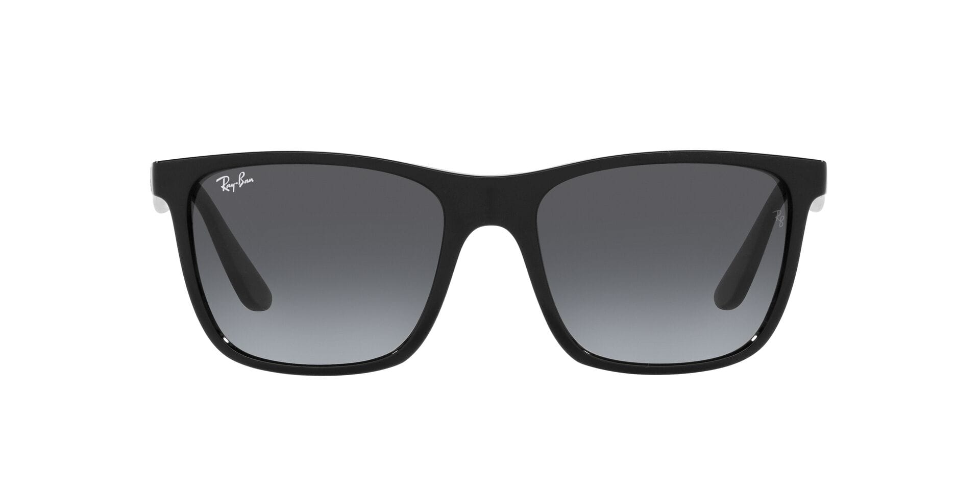 Rayban 0RB4349I Sunglass Black Male Full Shell Sunglass — Black frame — view 2
