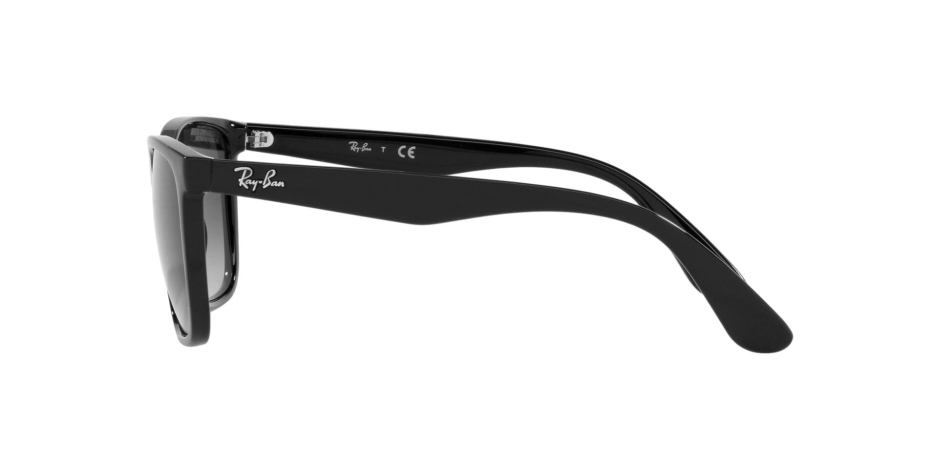 Rayban 0RB4349I Sunglass Black Male Full Shell Sunglass — Black frame — view 3