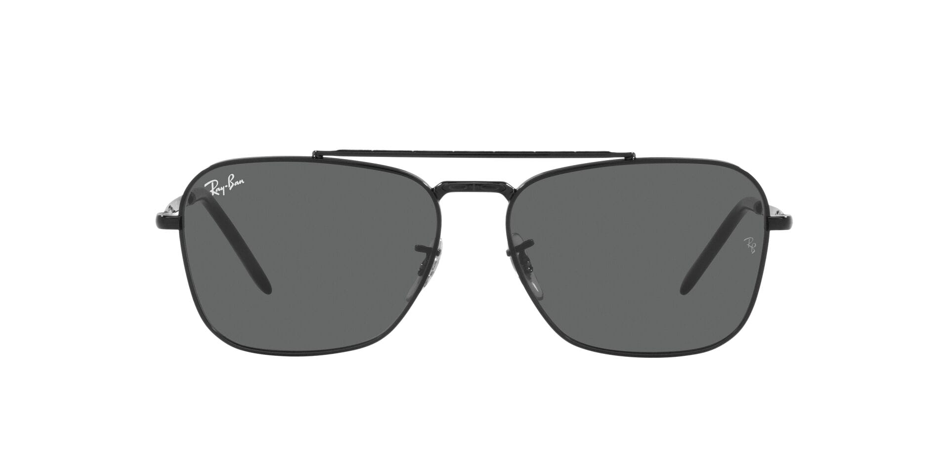 Rayban 0RB3636 Sunglass Black Male Full Metal Sunglass — Black frame — view 2