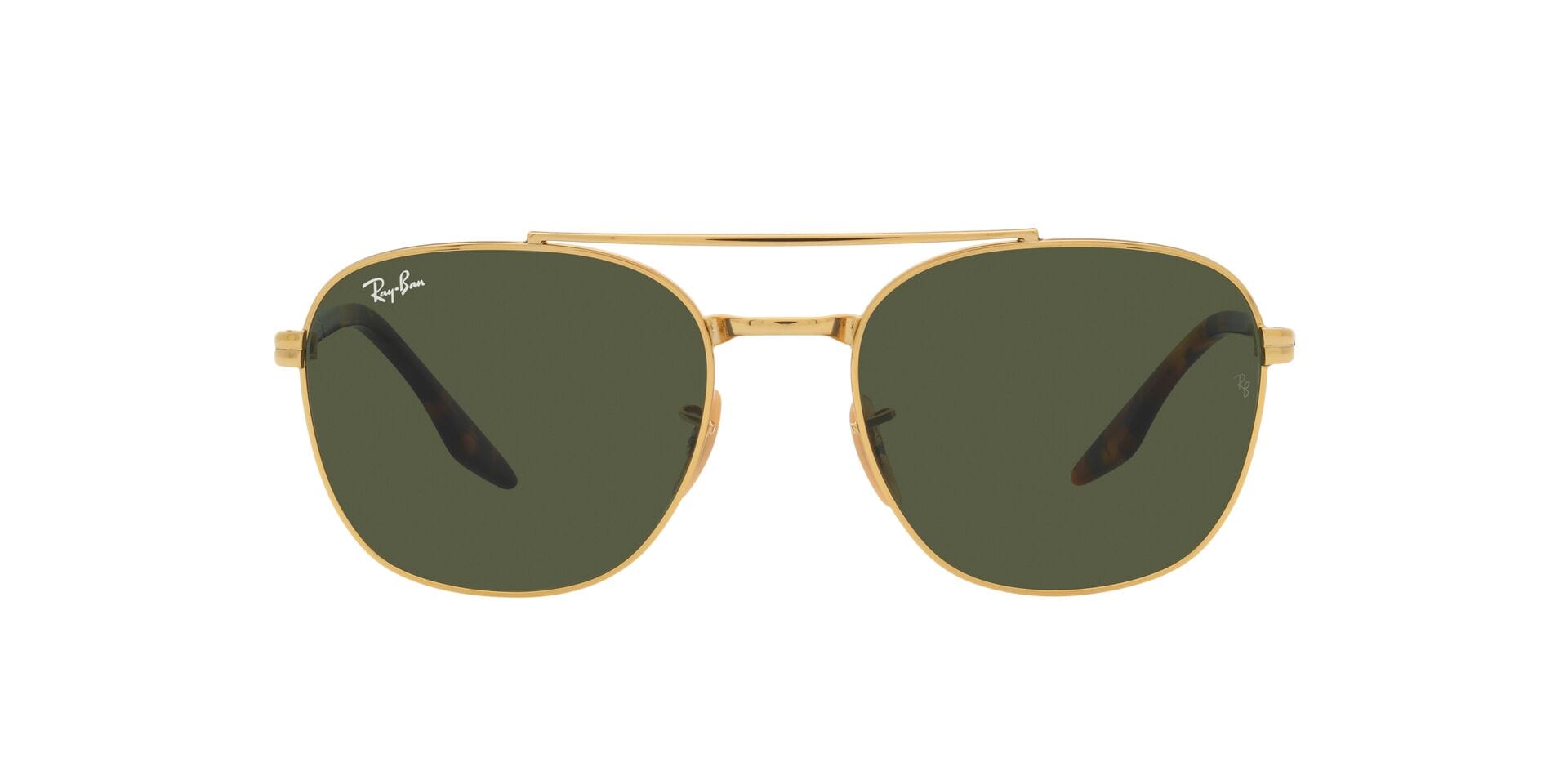 Rayban 0RB3688 Sunglass Gold Male Full Shell Sunglass — Gold frame — view 2