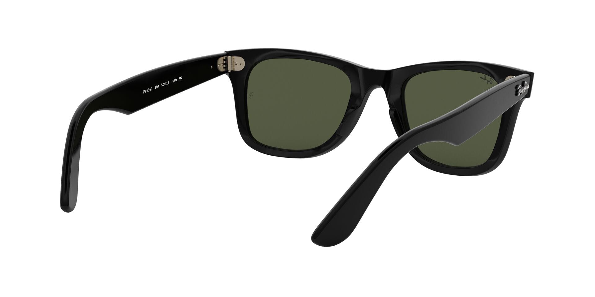 Rayban RB 4340 601 3N WAYFARER 0RB4340 Sunglass Black Unisex Full S Sunglass — Black frame — view 8
