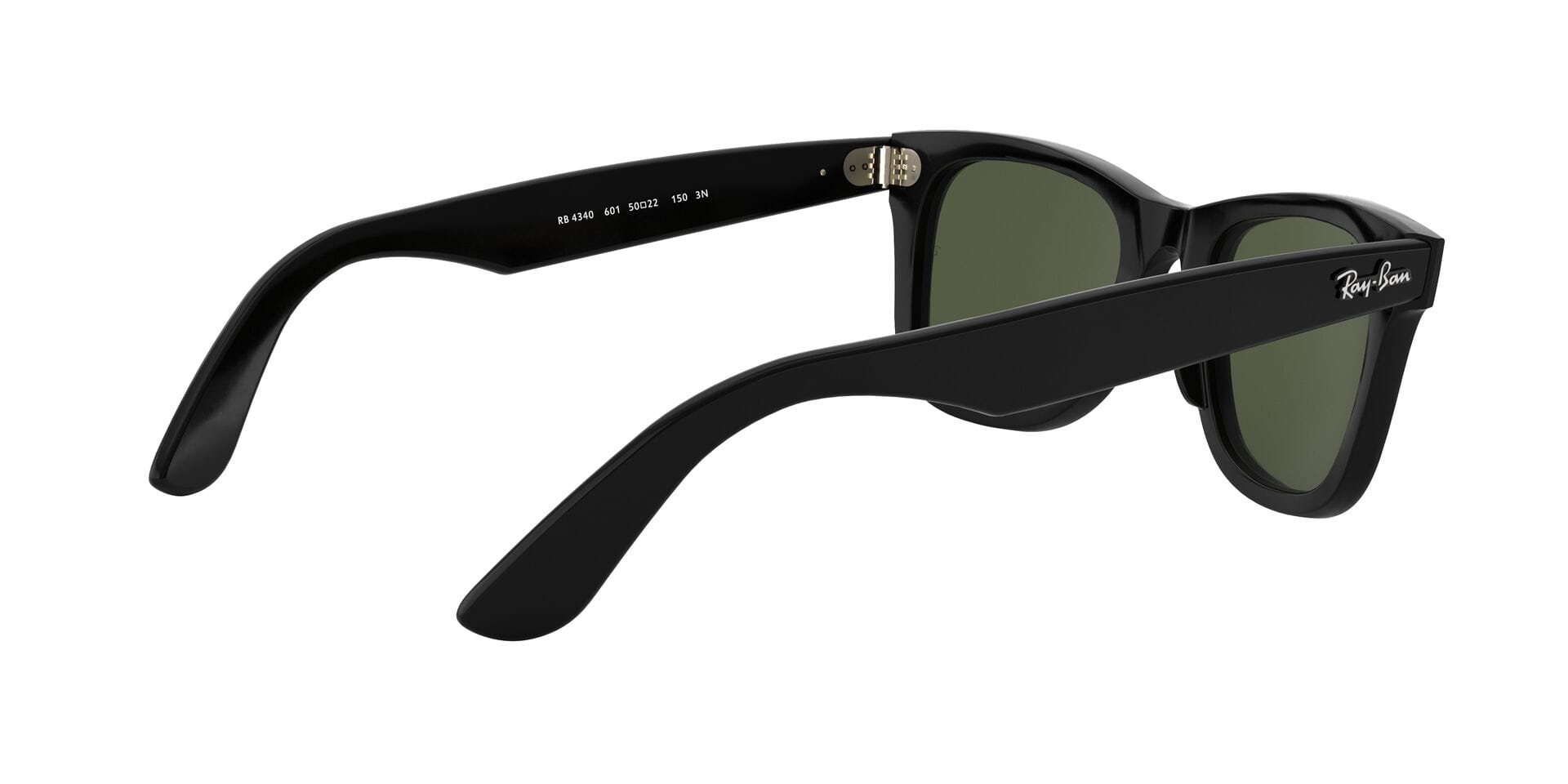 Rayban RB 4340 601 3N WAYFARER 0RB4340 Sunglass Black Unisex Full S Sunglass — Black frame — view 9