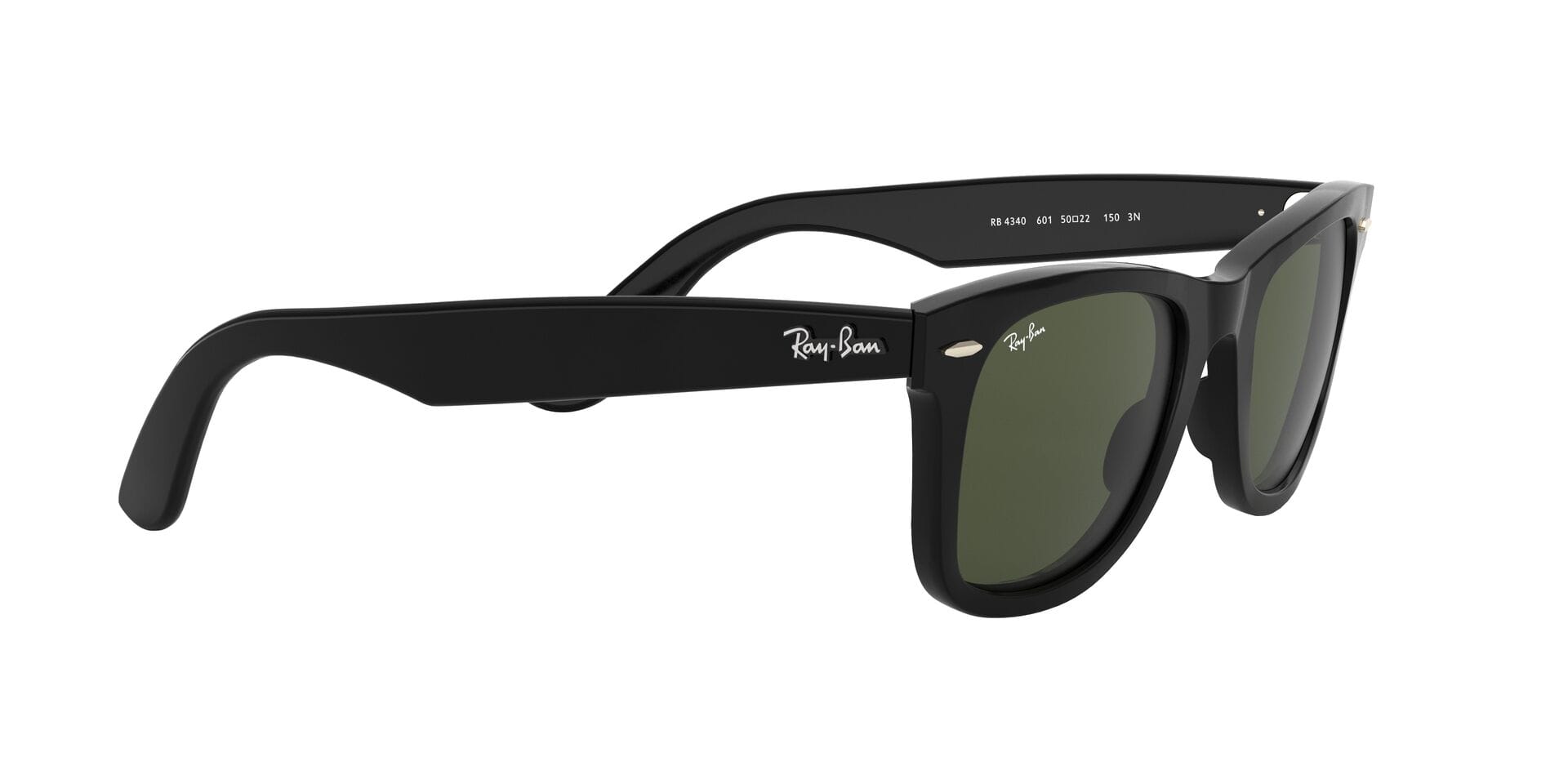Rayban RB 4340 601 3N WAYFARER 0RB4340 Sunglass Black Unisex Full S Sunglass — Black frame — view 11