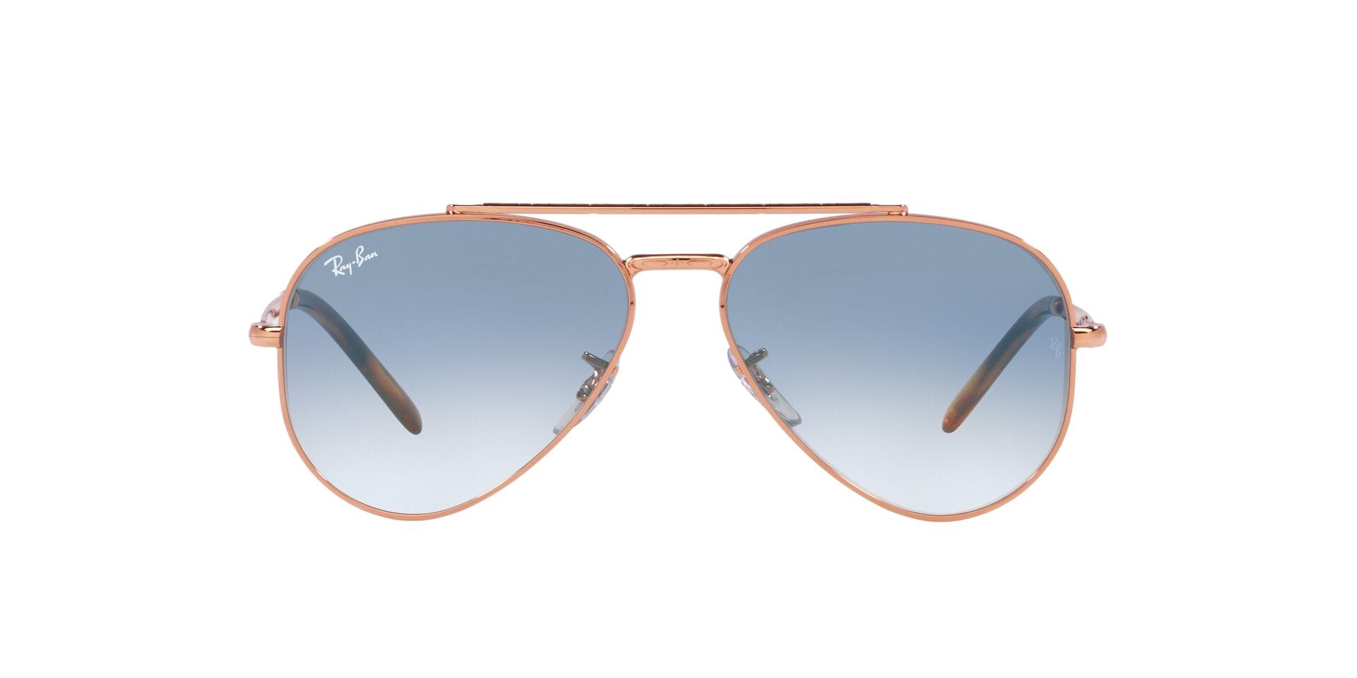 Rayban 0RB3625 Sunglass Rose Gold Male Full Metal Sunglass — Rose Gold frame — view 2