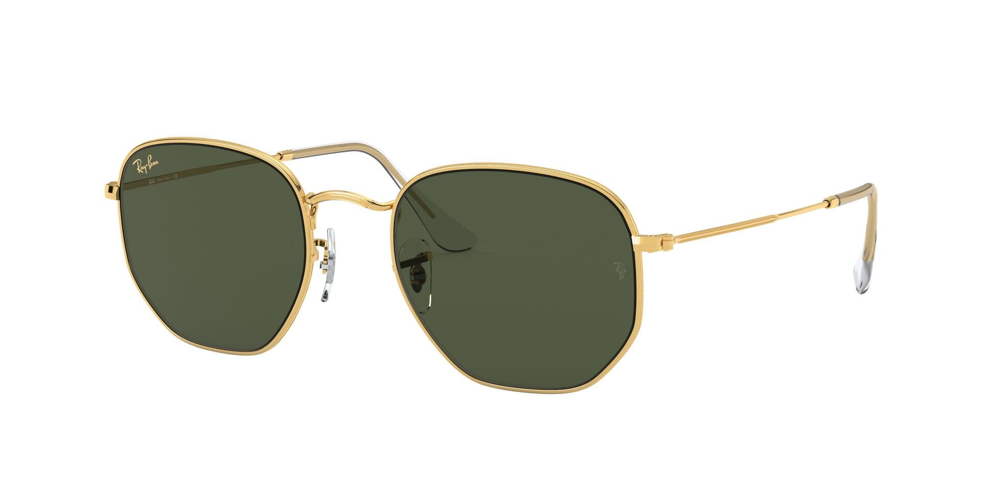 Rayban 0RB3548 Sunglass Gold Unisex Full Metal — Rose Gold frame