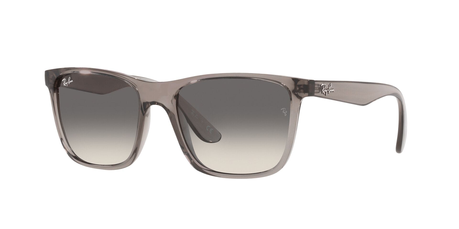 Rayban 0RB4349I Sunglass Transparent Grey Male Full Shell — Transparent Grey frame