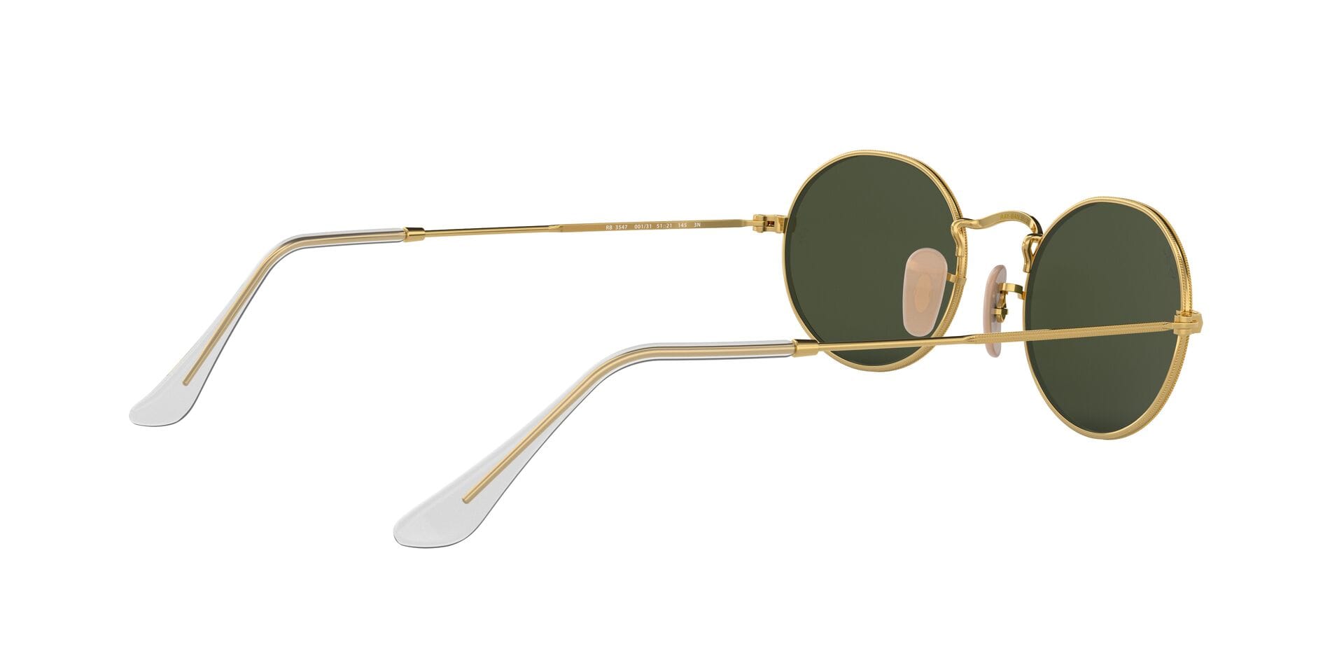 Rayban 0RB3547 Sunglass Gold Unisex Full Metal Sunglass — Gold frame — view 9
