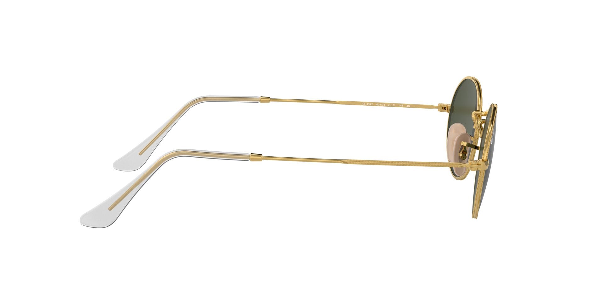 Rayban 0RB3547 Sunglass Gold Unisex Full Metal Sunglass — Gold frame — view 10
