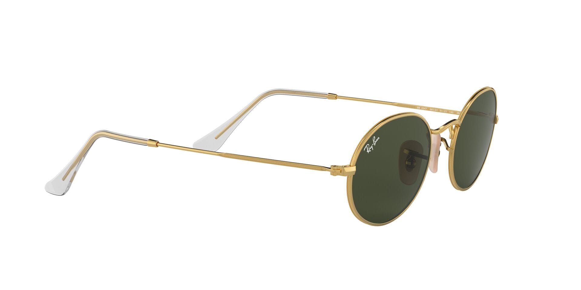 Rayban 0RB3547 Sunglass Gold Unisex Full Metal Sunglass — Gold frame — view 11