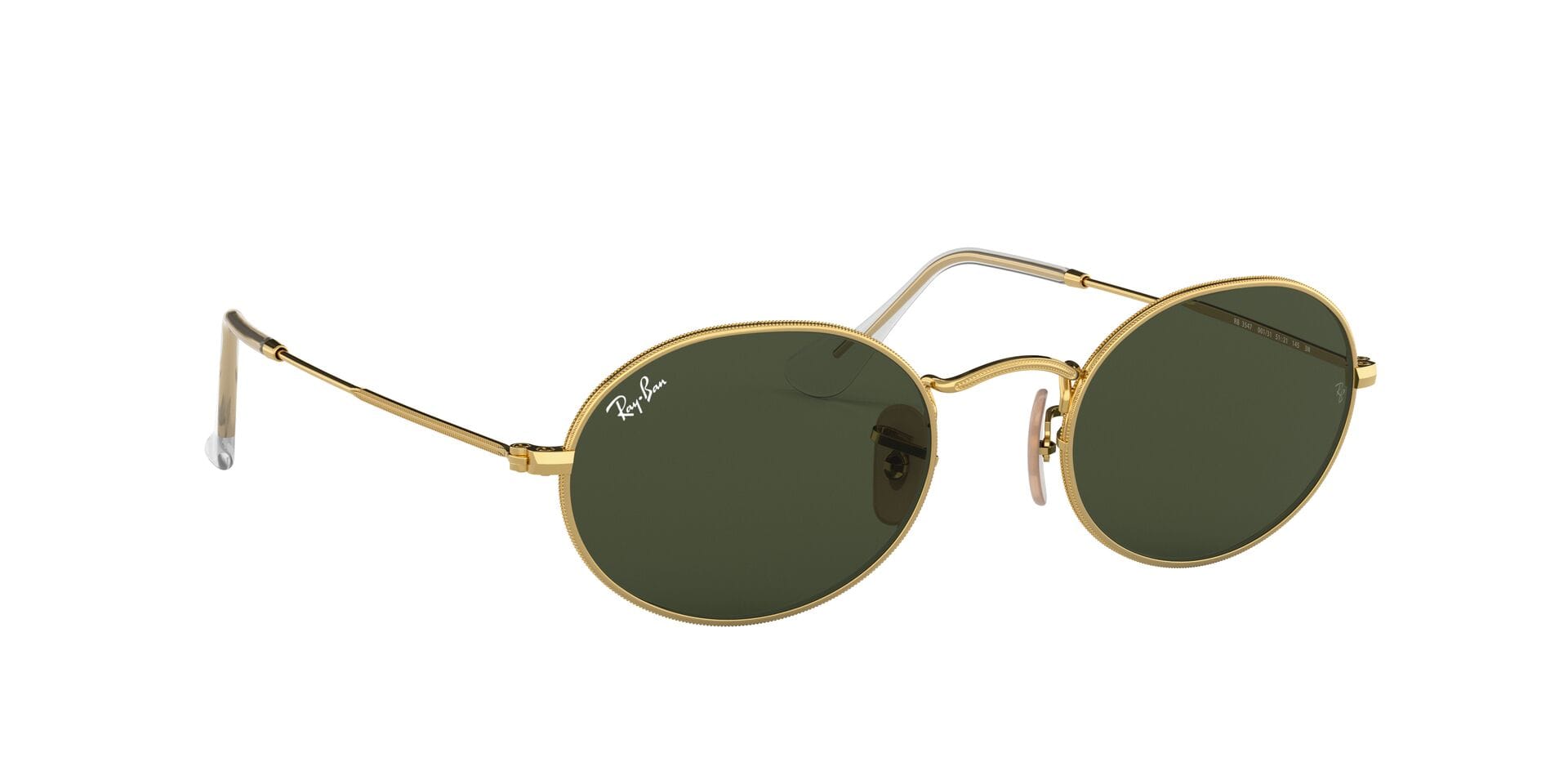 Rayban 0RB3547 Sunglass Gold Unisex Full Metal Sunglass — Gold frame — view 12
