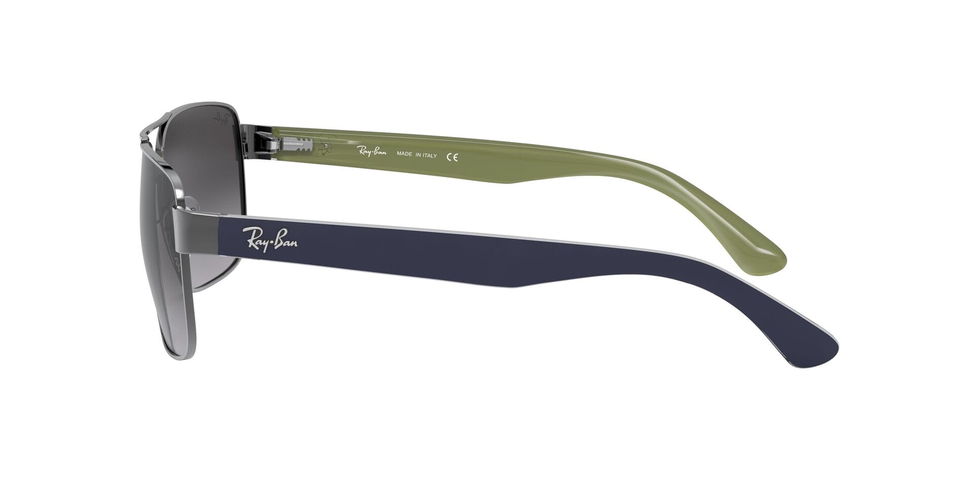 Rayban 0RB3530 Sunglass Gun Metal Male Full Shell Sunglass — Gun Metal frame — view 3