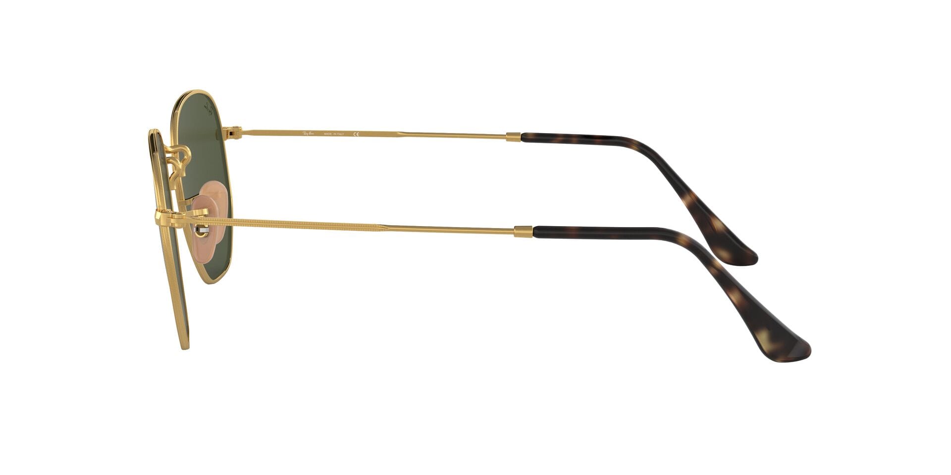 Rayban 0RB3548N Sunglass Gold Unisex Full Metal Sunglass — Gold frame — view 3