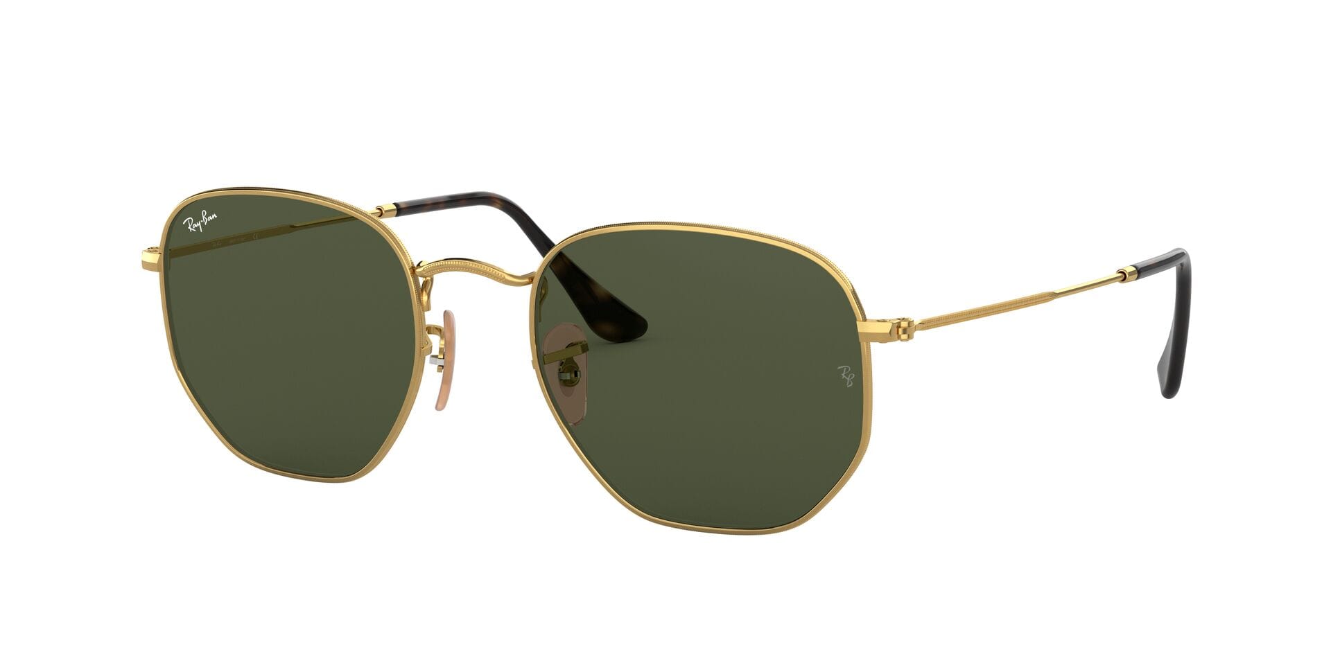 Rayban 0RB3548N Sunglass Gold Unisex Full Metal — Gold frame