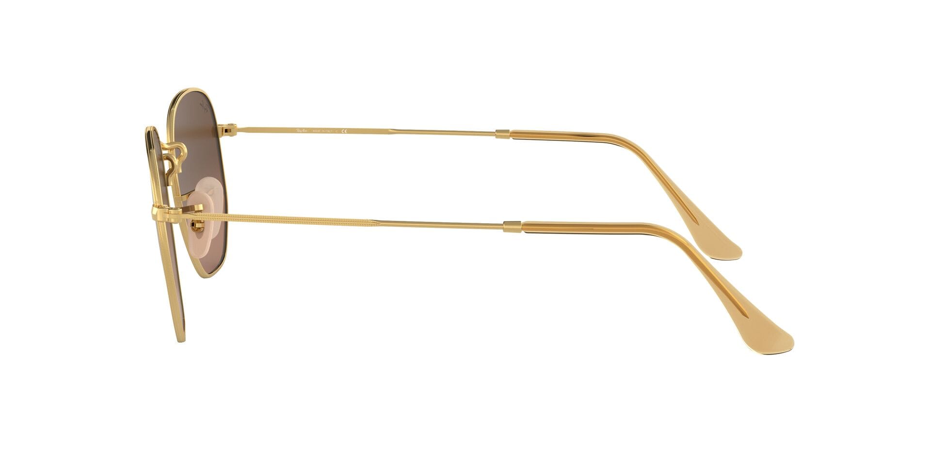 Rayban 0RB3548N Sunglass Gold Unisex Metal Metal Sunglass — Gold frame — view 3
