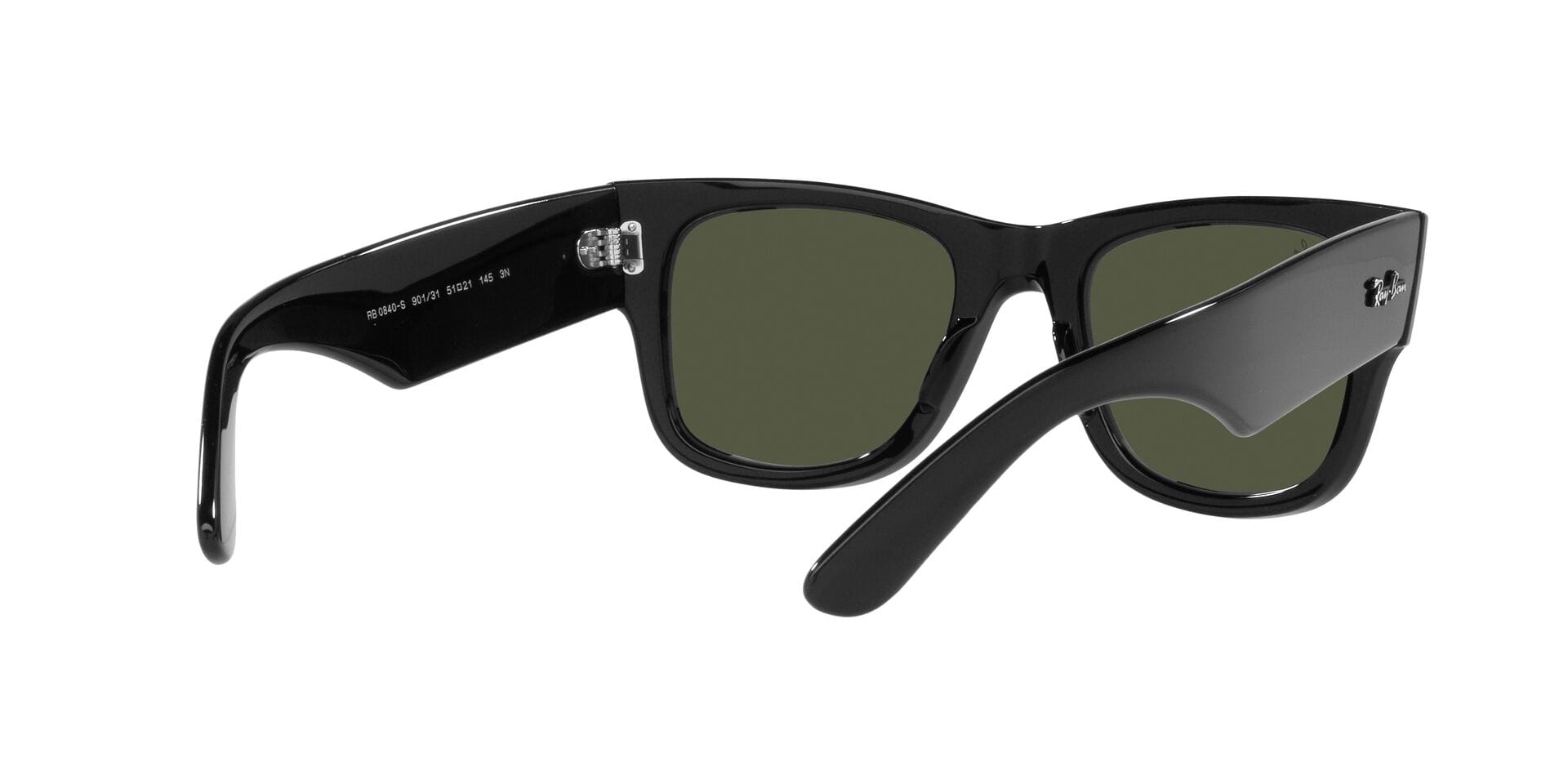 Rayban 0RB0840S Sunglass Black Unisex Full Shell Sunglass — Black frame — view 8
