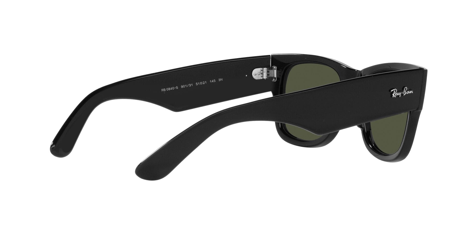 Rayban 0RB0840S Sunglass Black Unisex Full Shell Sunglass — Black frame — view 9