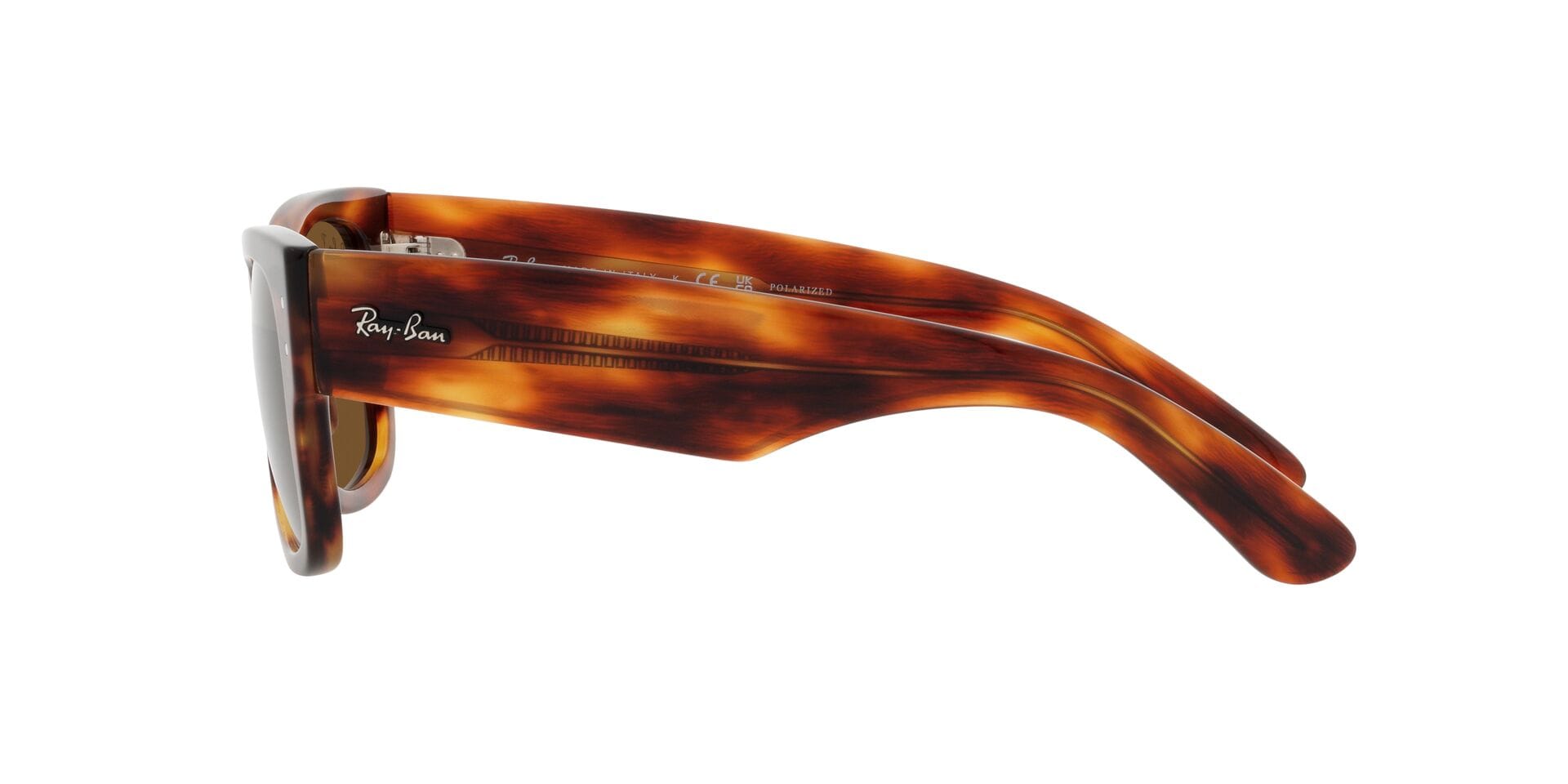 Rayban RB 0840-S 954/57 3P MEGA WAYFARER 0RB0840S Sunglass Havana U Sunglass — view 3