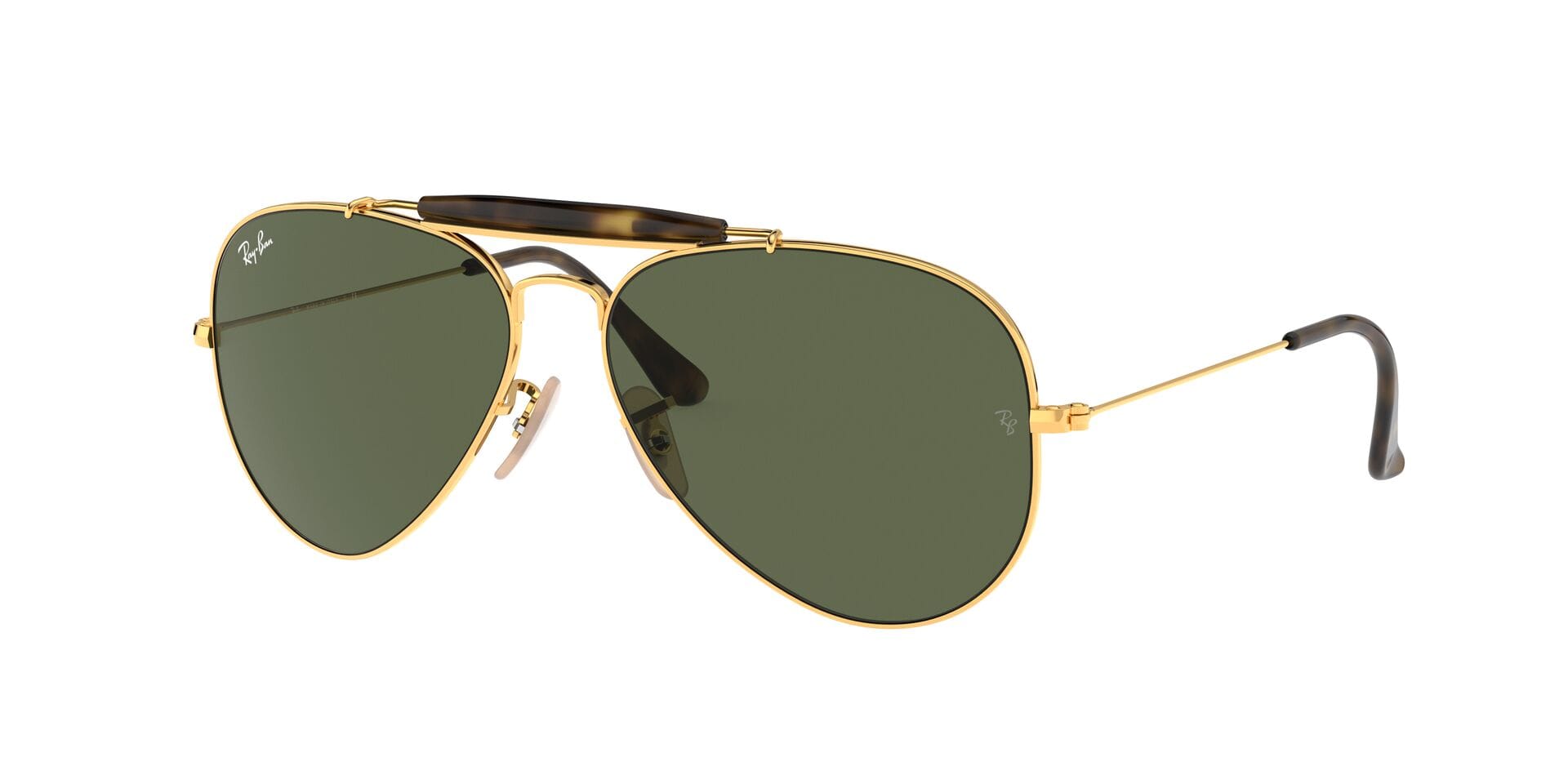 Rayban 0RB3029 Sunglass Gold Unisex Full Metal — Gold frame