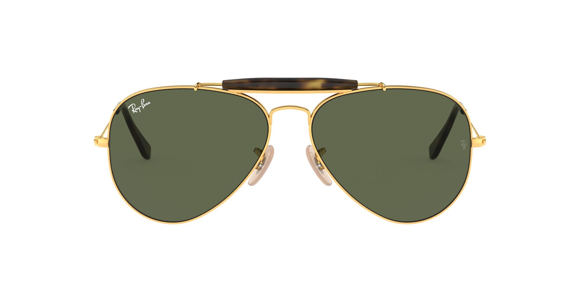 Rayban 0RB3029 Sunglass Gold Unisex Full Metal Sunglass — Gold frame — view 2
