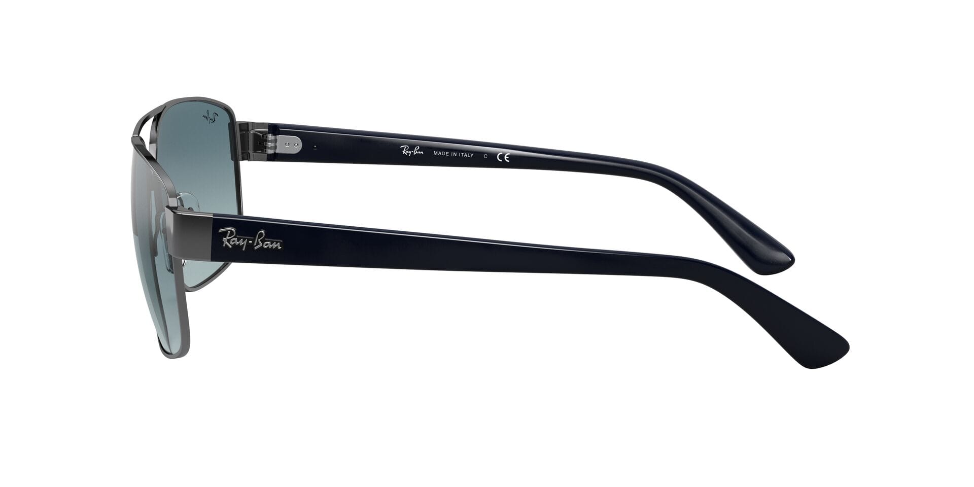 Rayban 0RB3663 Sunglass Gun Metal Male Full Shell Sunglass — Gun Metal frame — view 6