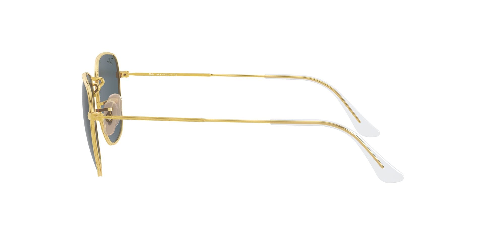 Rayban 0RB3857 Sunglass Gold Unisex Full Metal Sunglass — Gold frame — view 6
