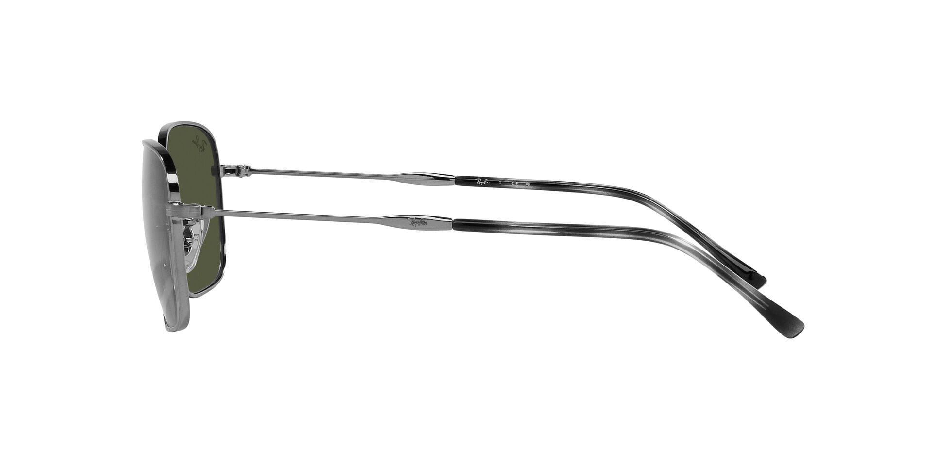 Rayban 0RB3706 Sunglass Gun Metal Unisex Full Metal Sunglass — Gun Metal frame — view 5