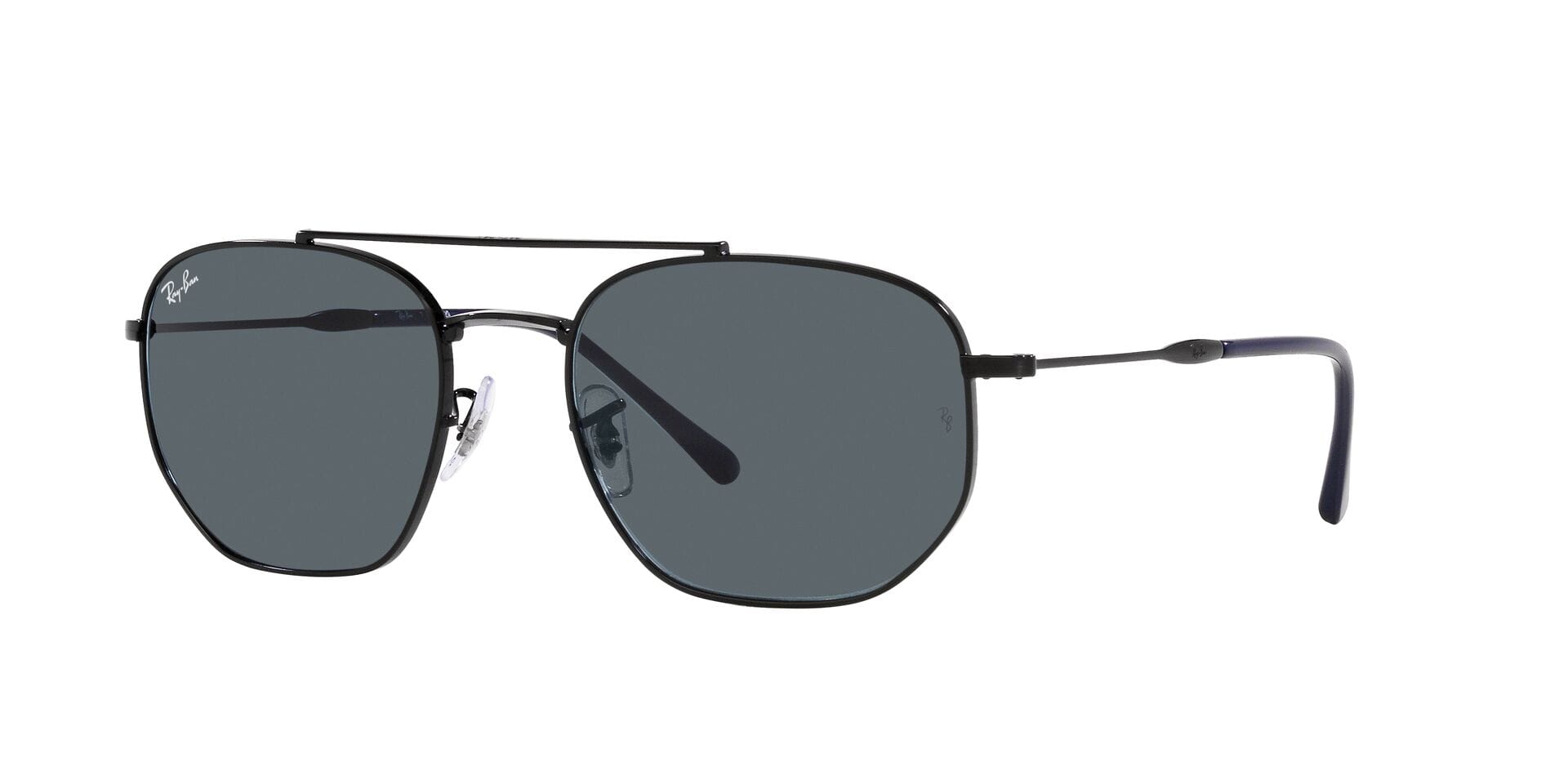 Rayban 0RB3707 Sunglass Black Unisex Full Metal — Black frame