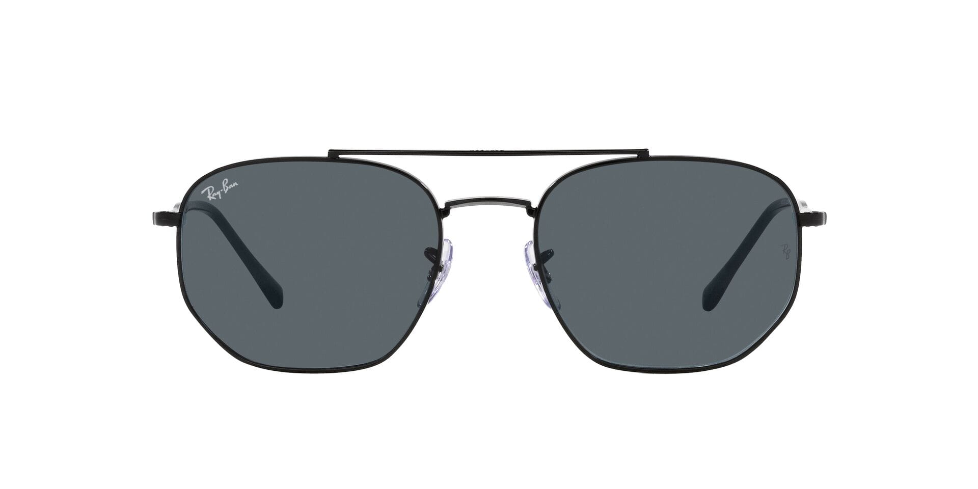 Rayban 0RB3707 Sunglass Black Unisex Full Metal Sunglass — Black frame — view 3