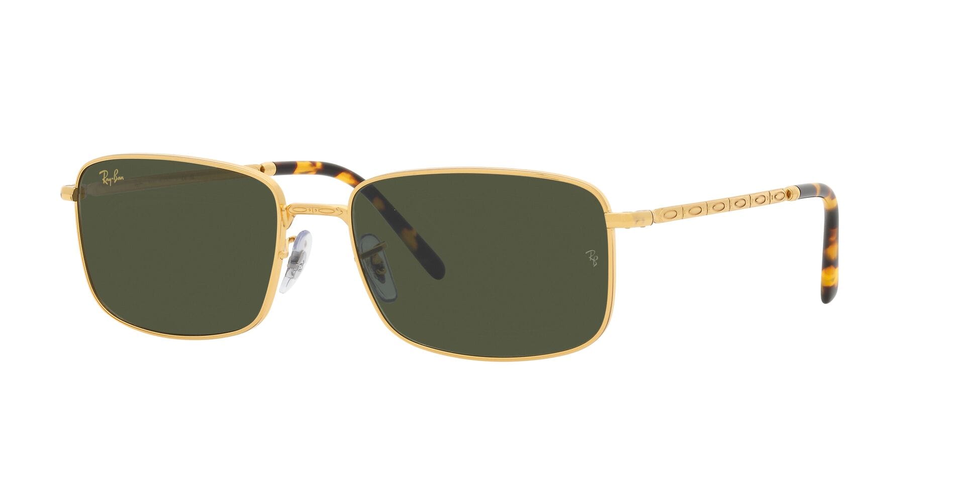 Rayban 0RB3717 Sunglass Gold Unisex Full Metal — Gold frame