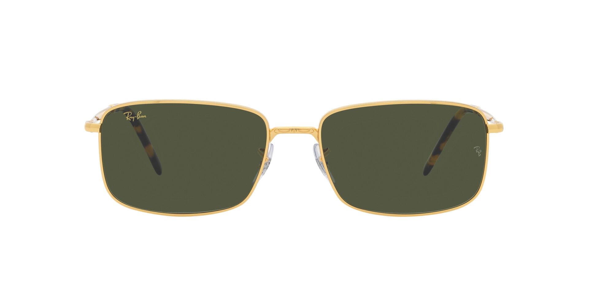 Rayban 0RB3717 Sunglass Gold Unisex Full Metal Sunglass — Gold frame — view 4