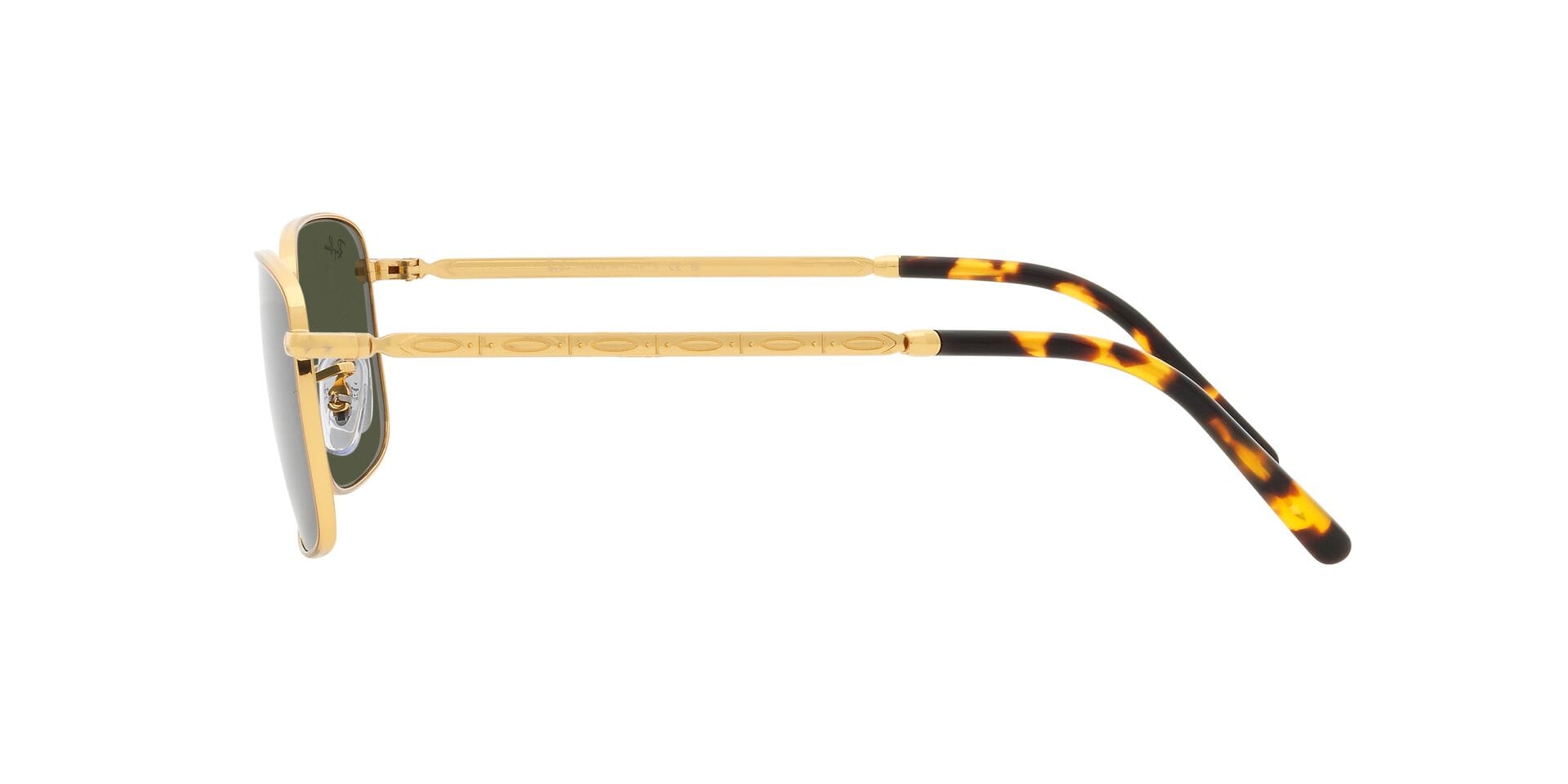 Rayban 0RB3717 Sunglass Gold Unisex Full Metal Sunglass — Gold frame — view 5