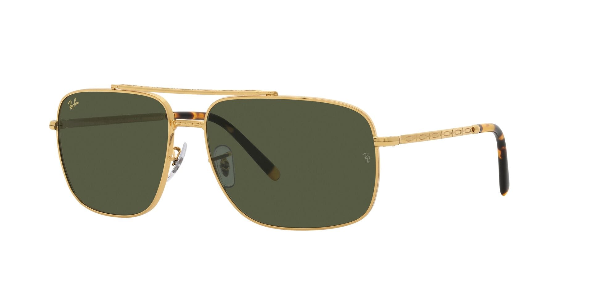 Rayban 0RB3796 Sunglass Gold Unisex Full Metal Sunglass — Gold frame — view 1