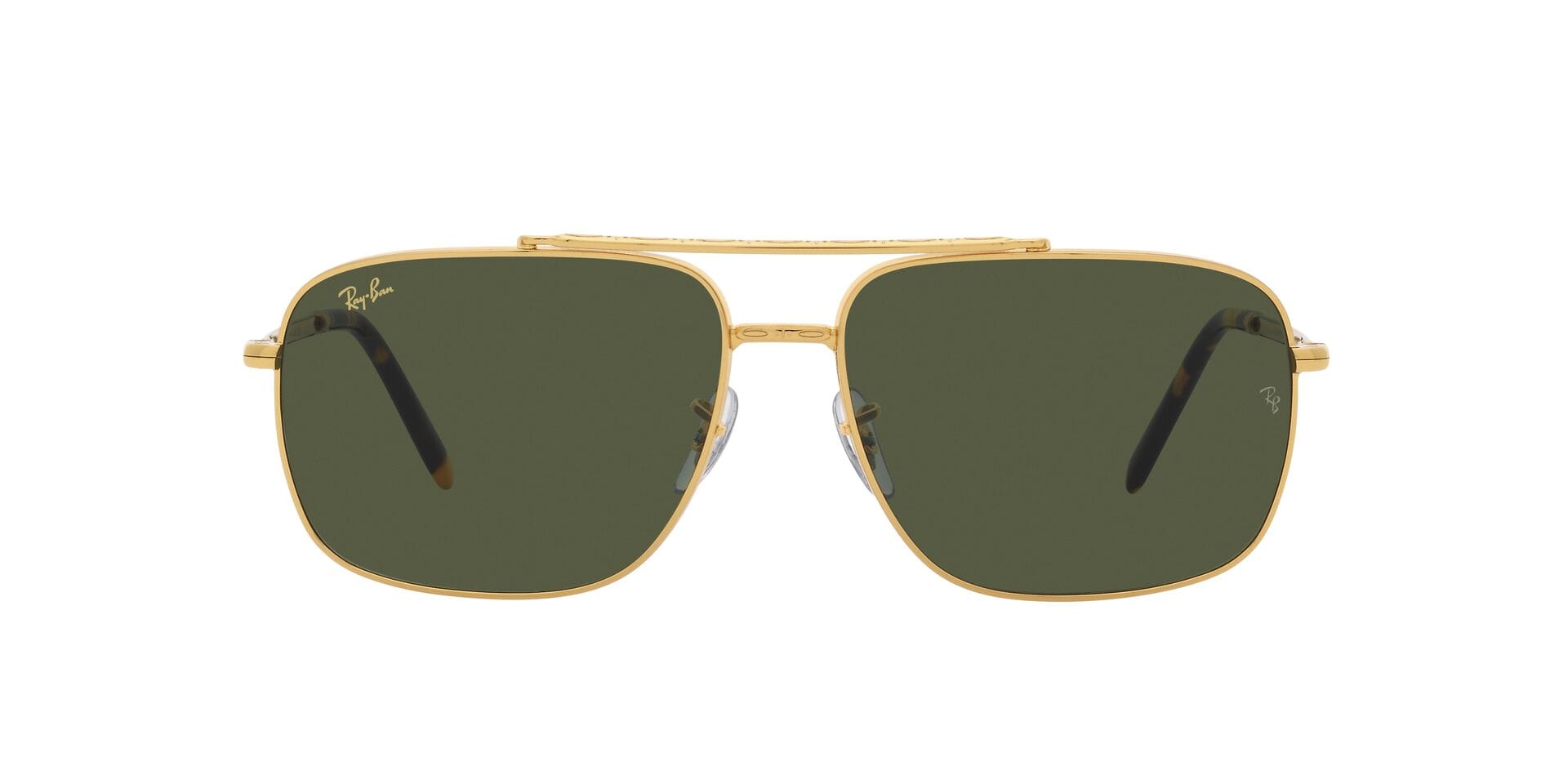 Rayban 0RB3796 Sunglass Gold Unisex Full Metal Sunglass — Gold frame — view 3