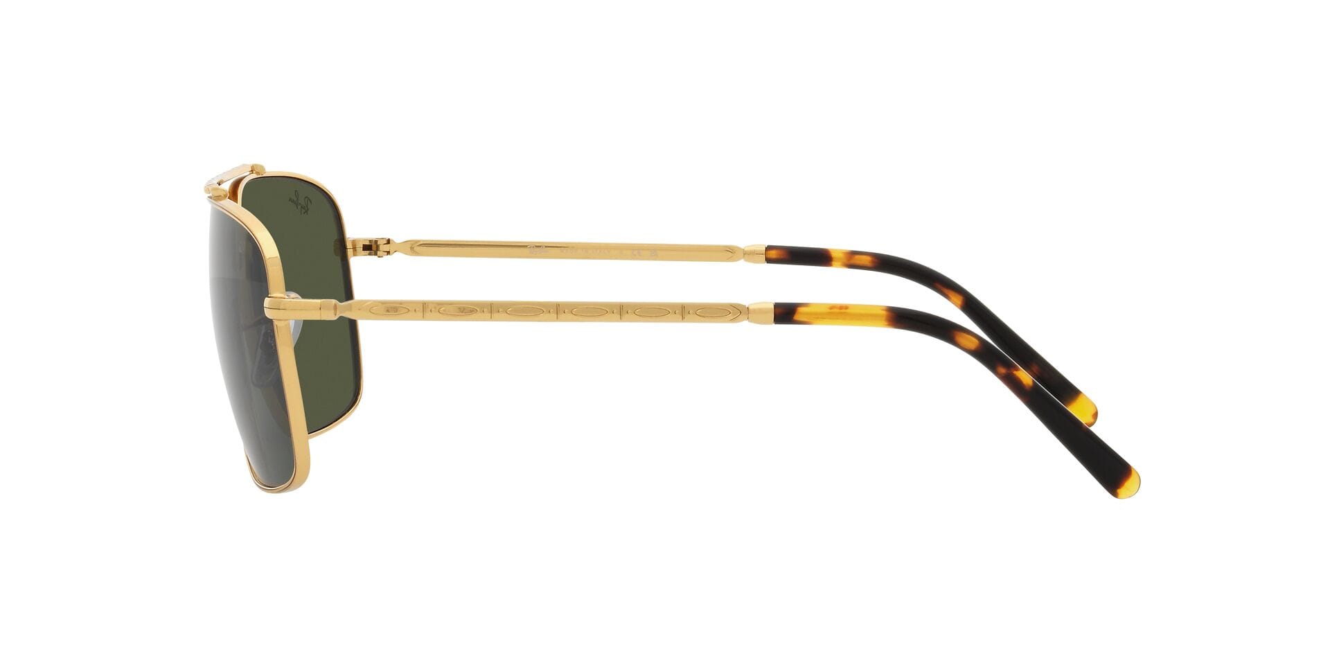 Rayban 0RB3796 Sunglass Gold Unisex Full Metal Sunglass — Gold frame — view 5