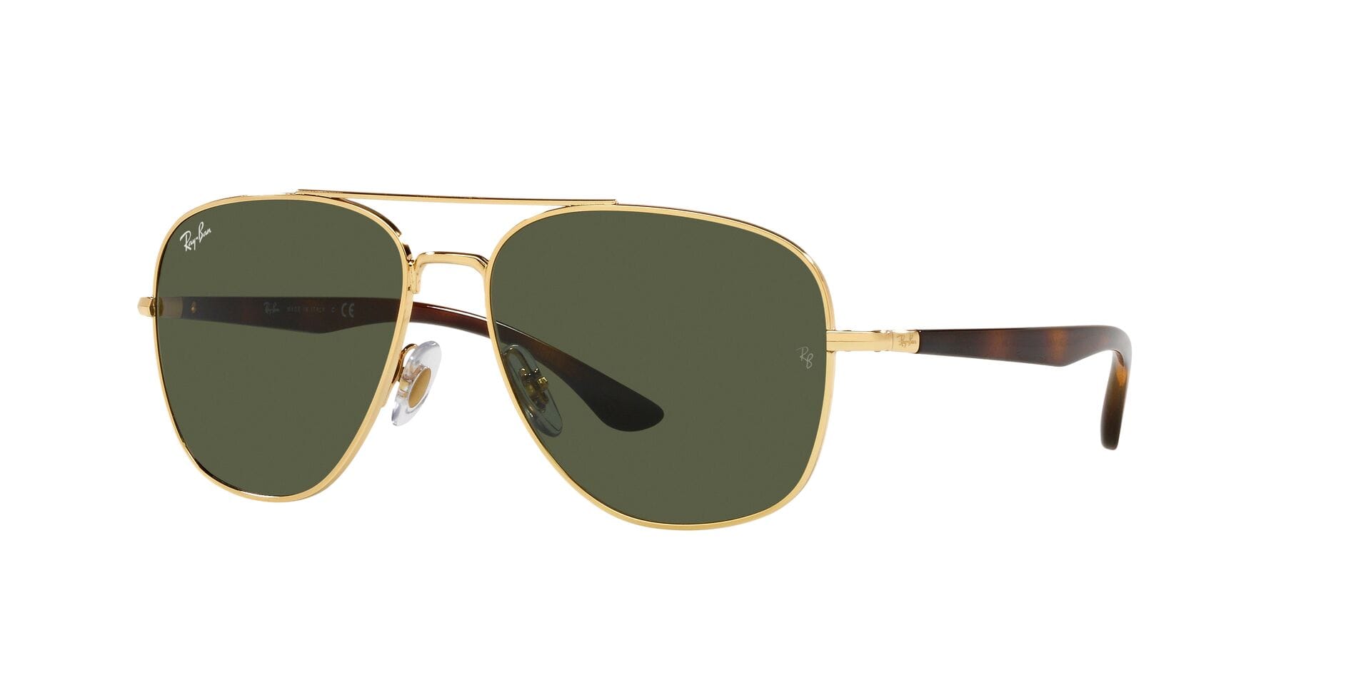 Rayban 0RB3683 Sunglass Gold Unisex Full Shell Sunglass — Gold frame — view 1