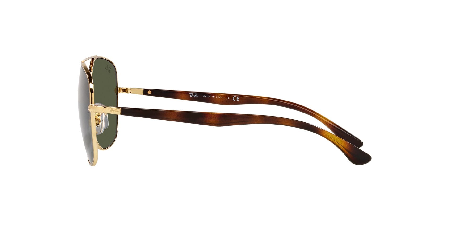 Rayban 0RB3683 Sunglass Gold Unisex Full Shell Sunglass — Gold frame — view 6