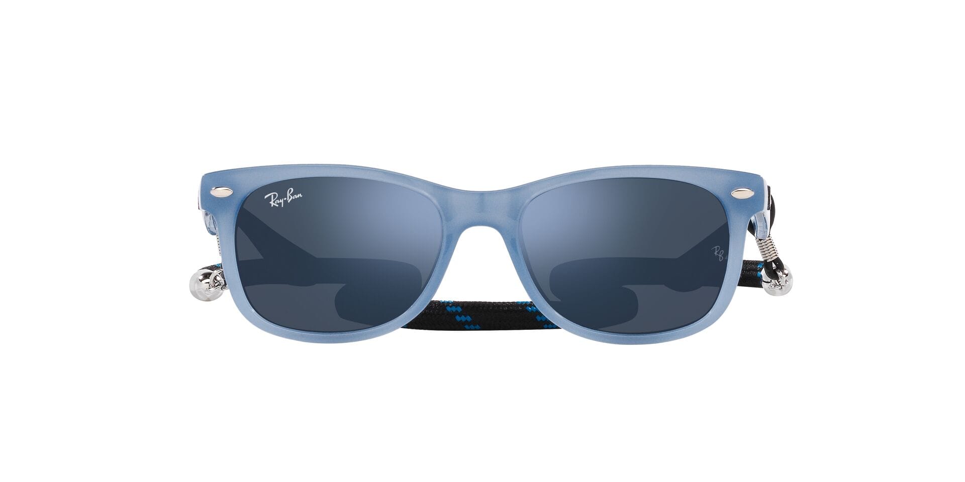 Rayban 0RJ9052S Sunglass Blue Kids Full Shell Sunglass — Blue frame — view 3