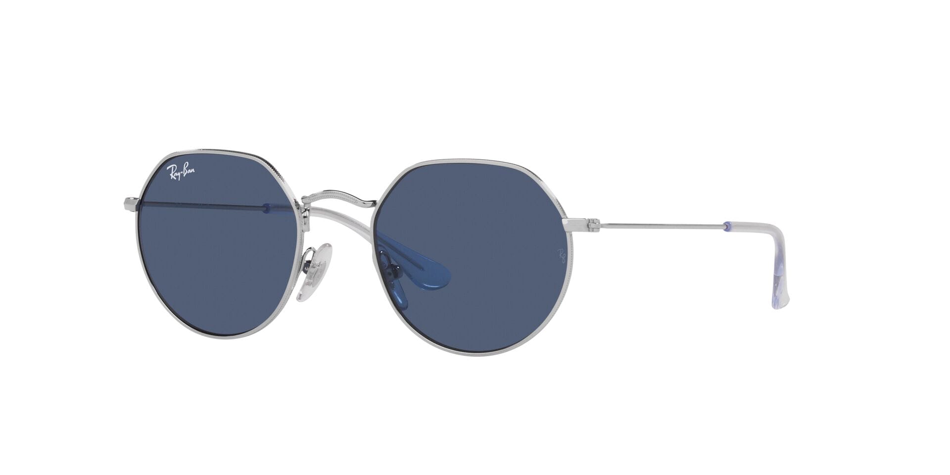 Rayban Junior 0RJ9565S Sunglass Silver Kids Full Metal Sunglass — Silver frame — view 1