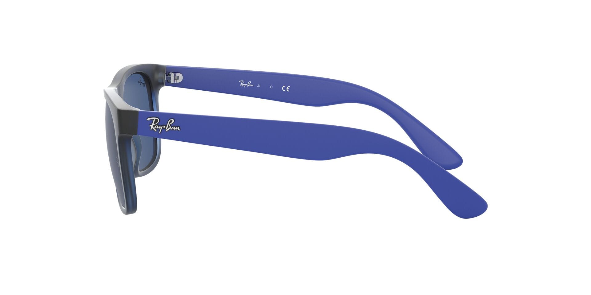 Rayban 0RJ9069S Sunglass Transparent Blue Kids Full Shell Sunglass — Transparent Blue frame — view 6