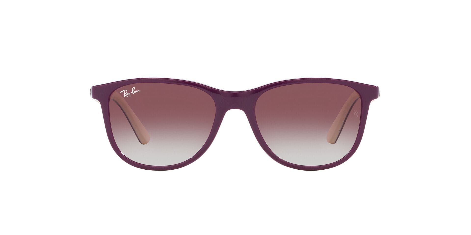 Rayban 0RJ9077S Sunglass Violet Kids Full Shell Sunglass — Violet frame — view 3