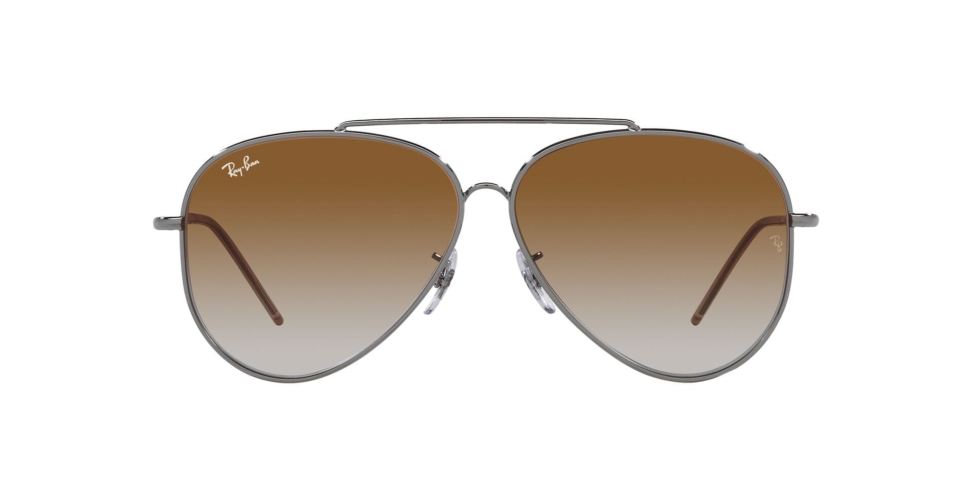 Rayban 0RBR010S Sunglass Gun Metal Male Full Metal Sunglass — Gun Metal frame — view 3