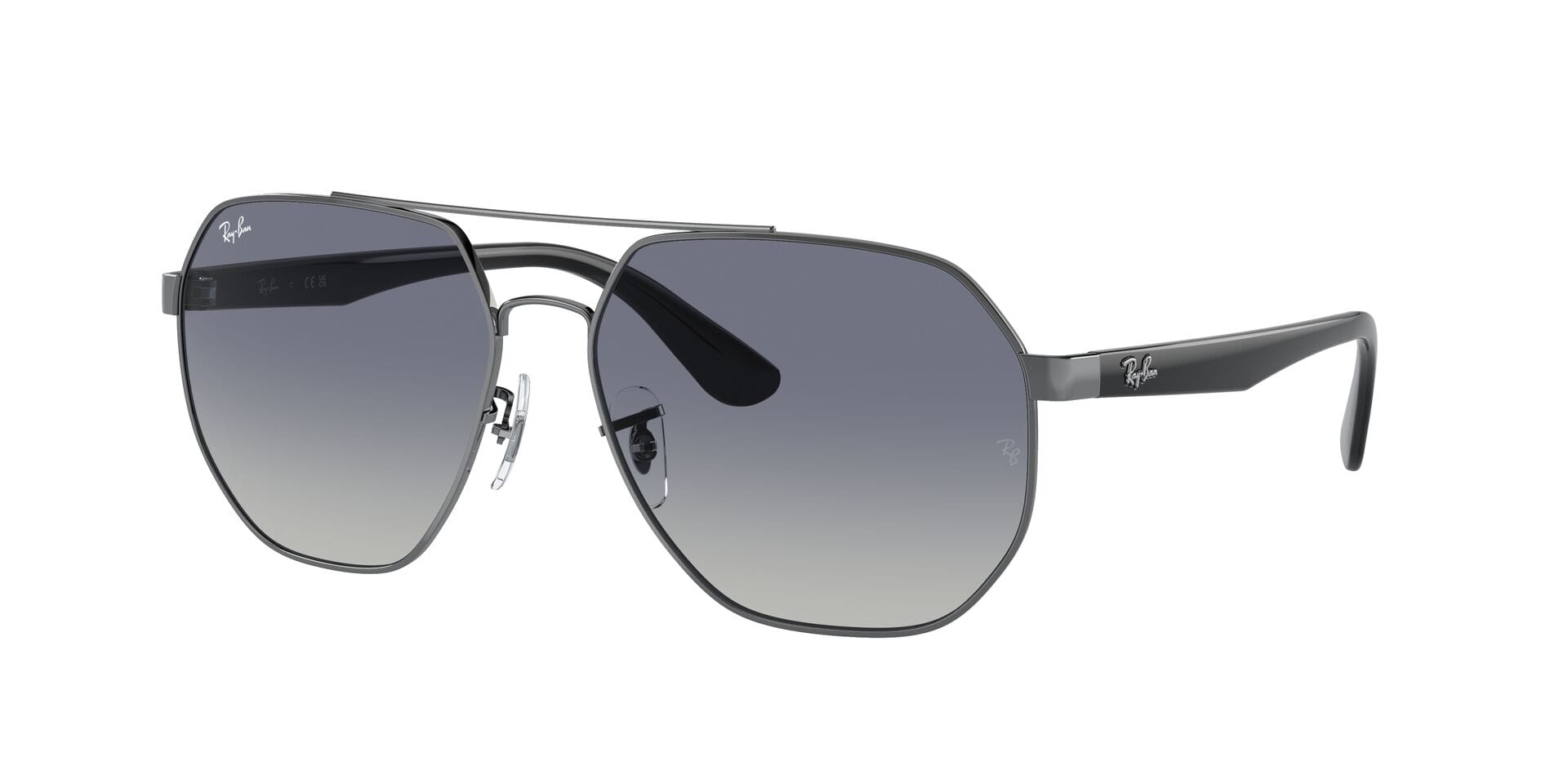 Rayban 0RB3714I Sunglass Gun Metal Unisex Full Shell Sunglass — Gun Metal frame — view 1