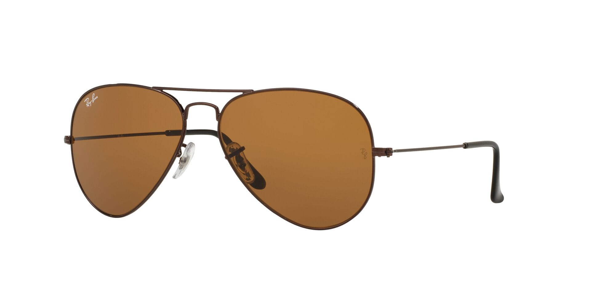 Rayban 0RB3025 Sunglass Brown Unisex Full Metal — Gold frame